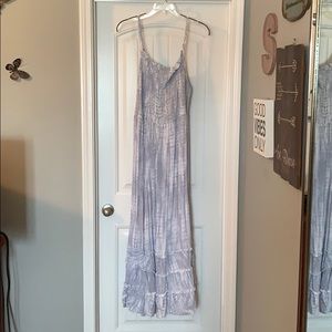 Smocked Tie Dye Maxi Sundress